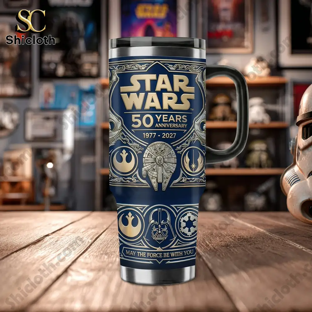 Alternative view of The Force Star Wars 50 Years Tumbler