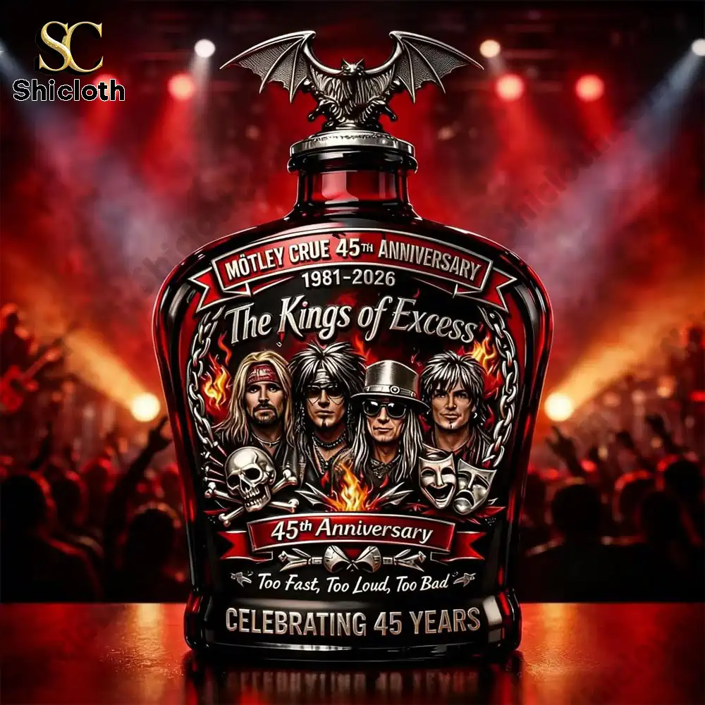 Commemorative whisky bottle on a concert stage!