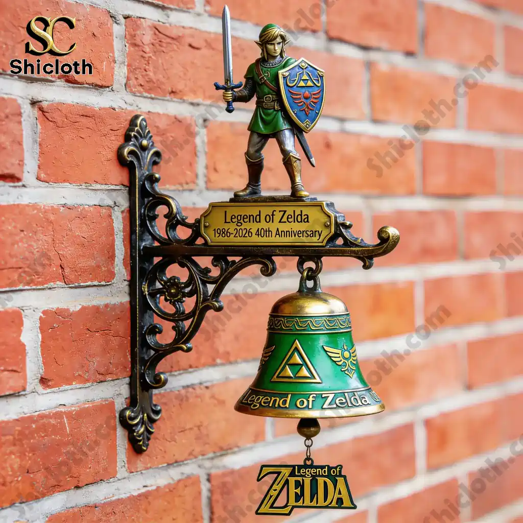 Alternative view of The Legend of Zelda 40th Anniversary (1986?2026) Commemorative Wall Bell
