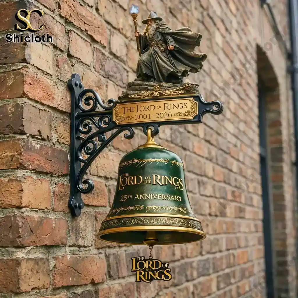 Alternative view of The Lord of the Rings 25th Anniversary (2001-2026) Commemorative Wall Bell
