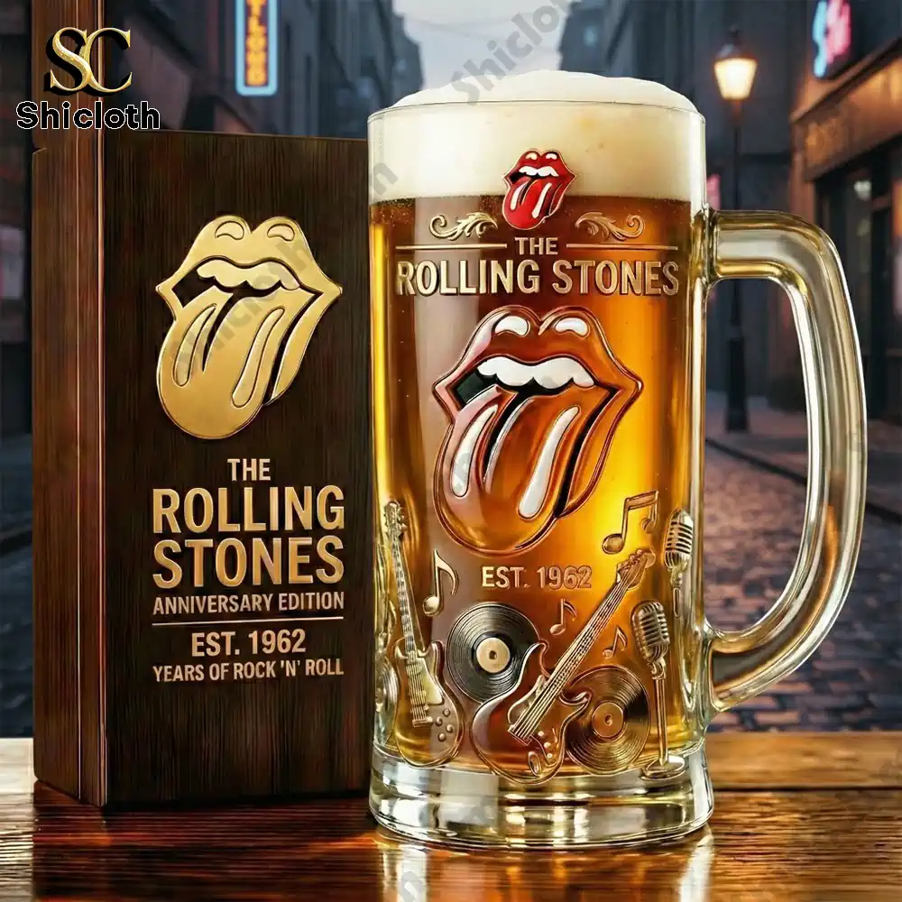 Alternative view of The Rolling Stones Est 1962 Anniversary Edition Beer Glass
