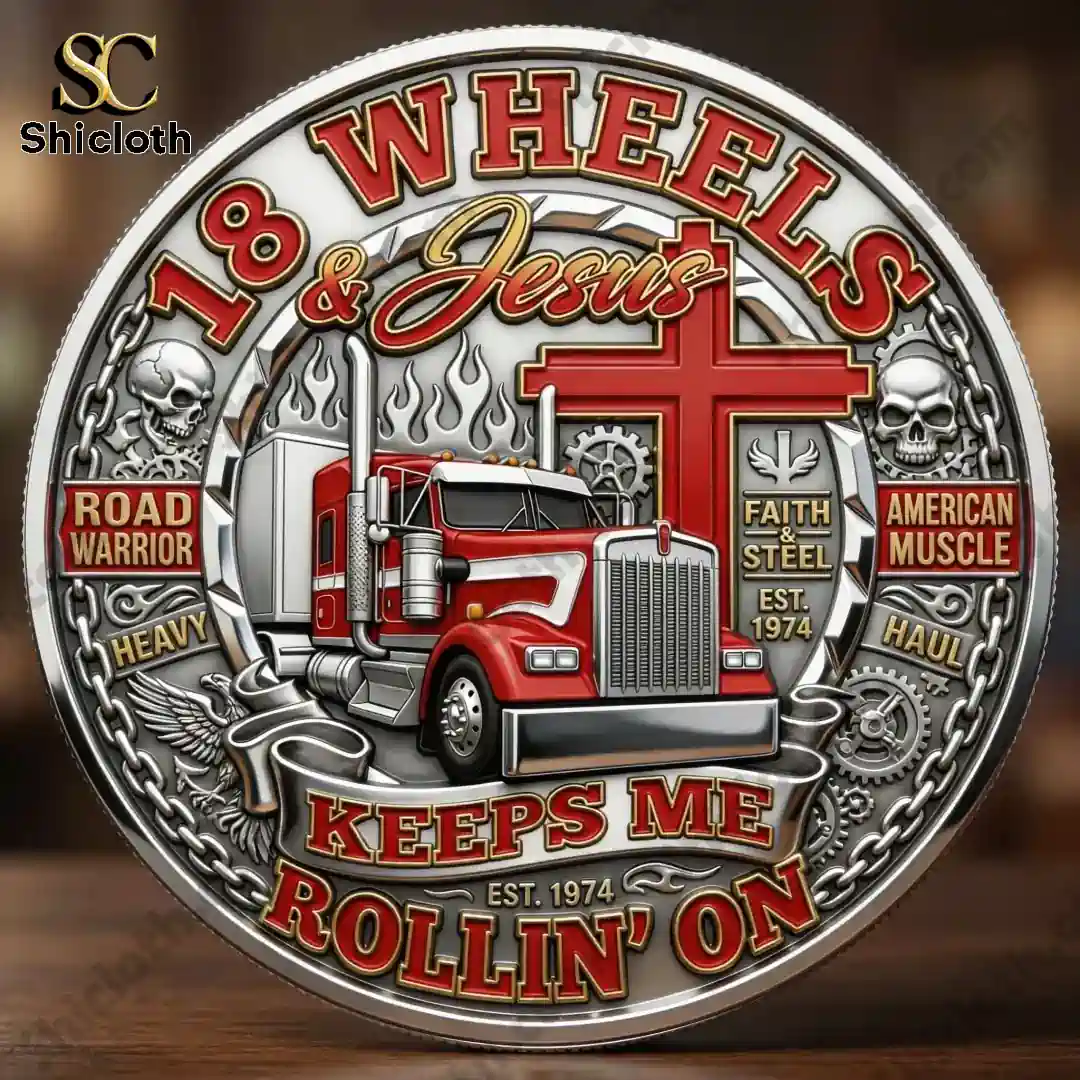 Alternative view of Truckers Backbone of America The Men Who Built Our Nation Coin