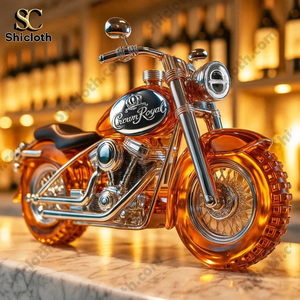 Alternative view of Motorcycle Crown Royal Bottle