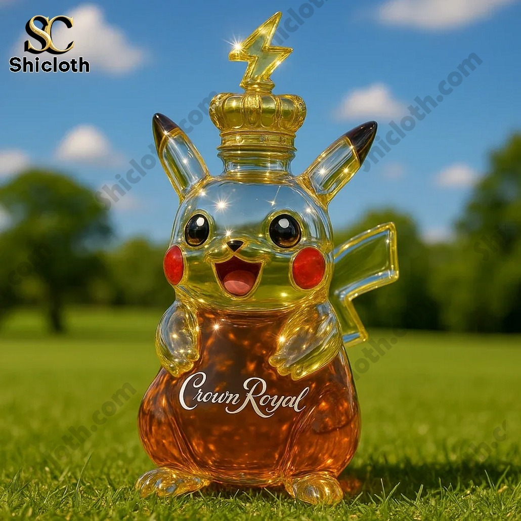 Alternative view of Pikachu Crown Royal  Bottle