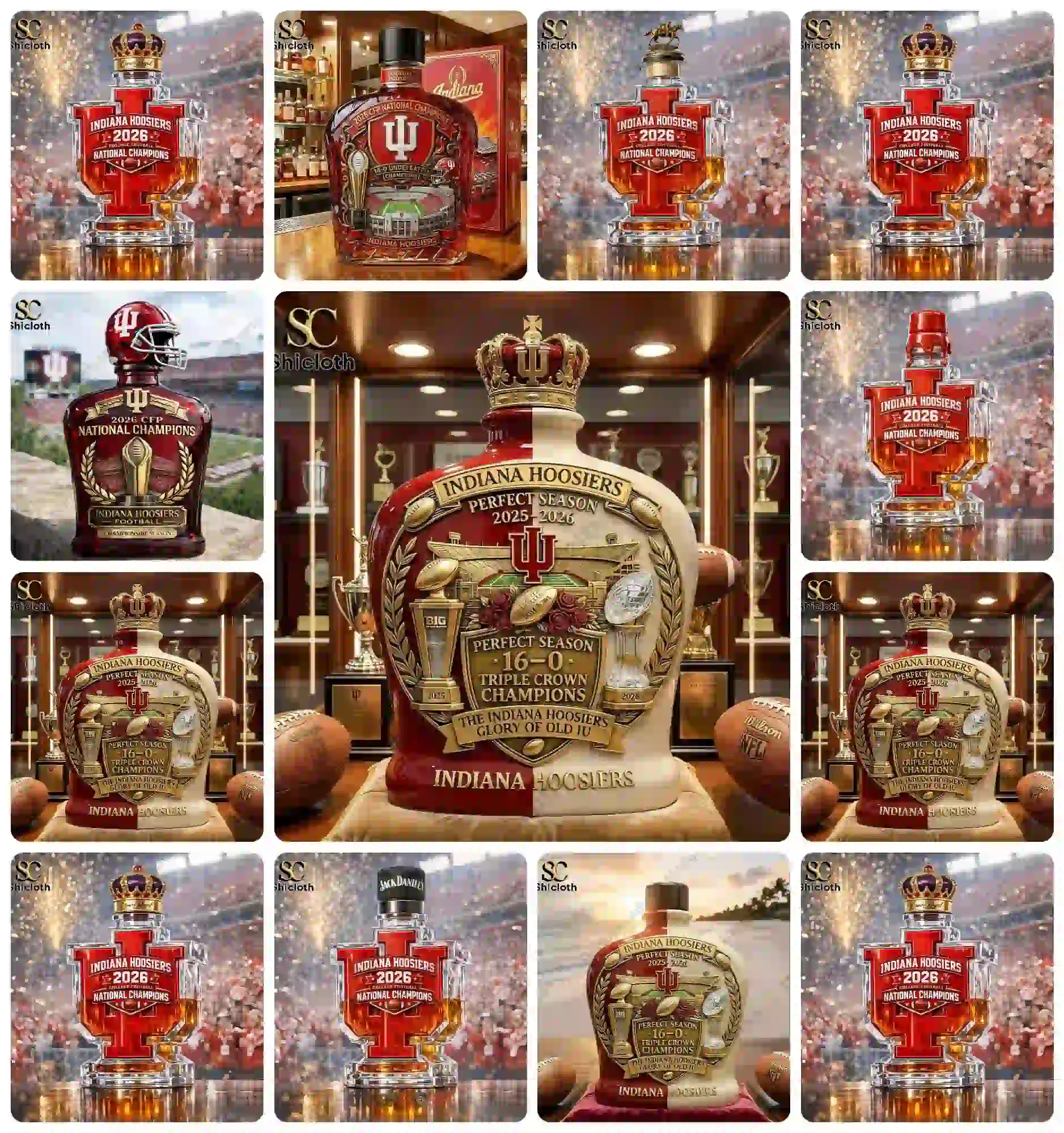 Indiana Hoosiers 2026 National Champions Bottle