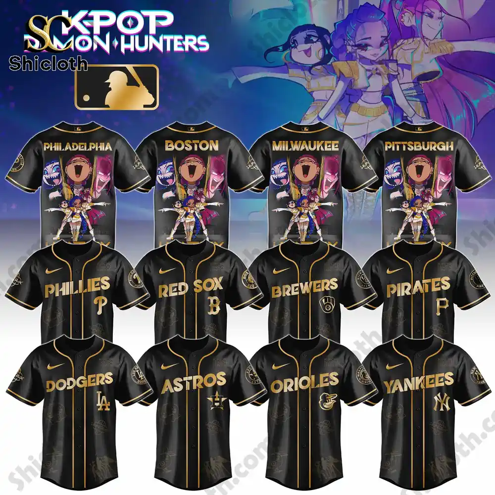 ALL TEAM MLB x ?Golden? Kpop Hunter Demon Jersey
