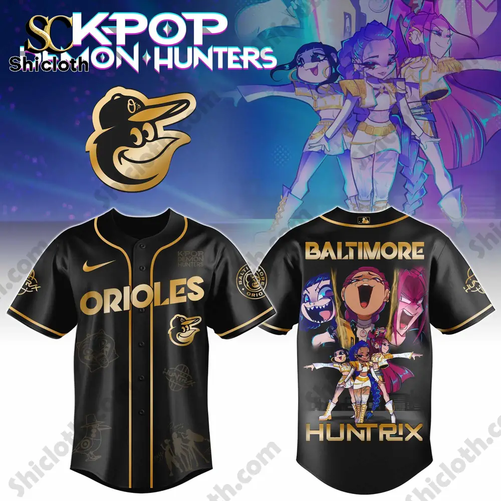 Alternative view of ALL TEAM MLB x ?Golden? Kpop Hunter Demon Jersey