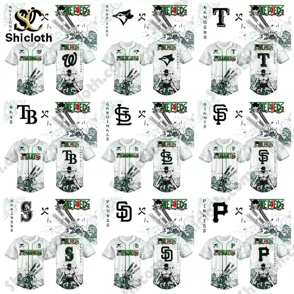 All Team MLB x Zoro Ronin Emerald Wave Jersey