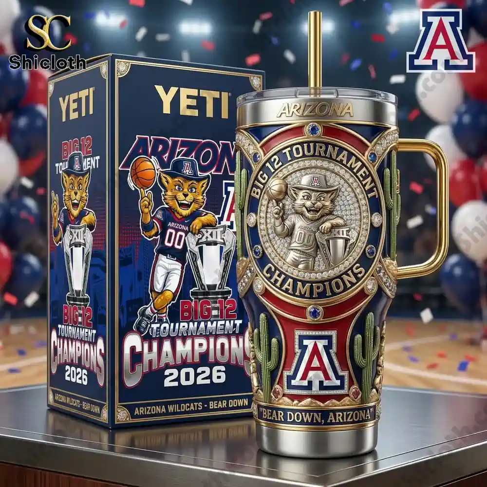 Alternative view of Arizona Wildcats Big 12 40oz Tumbler With Handle LNTH ? Lorvenmer