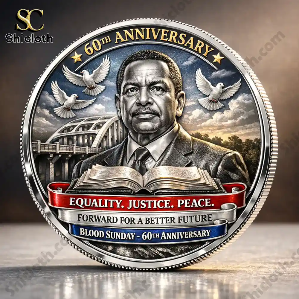 Alternative view of Bloody Sunday 60th Anniversary Commemorative Coin