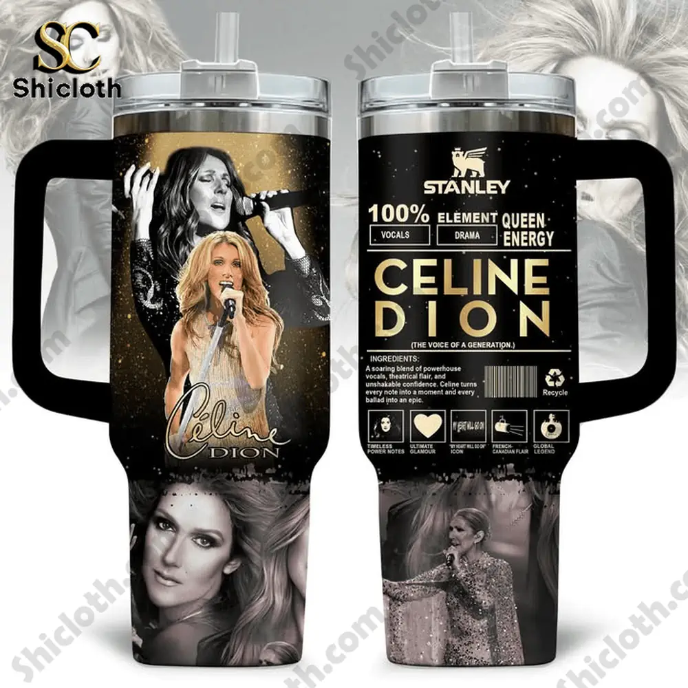 Close up of a singer themed tumbler with detailed design!