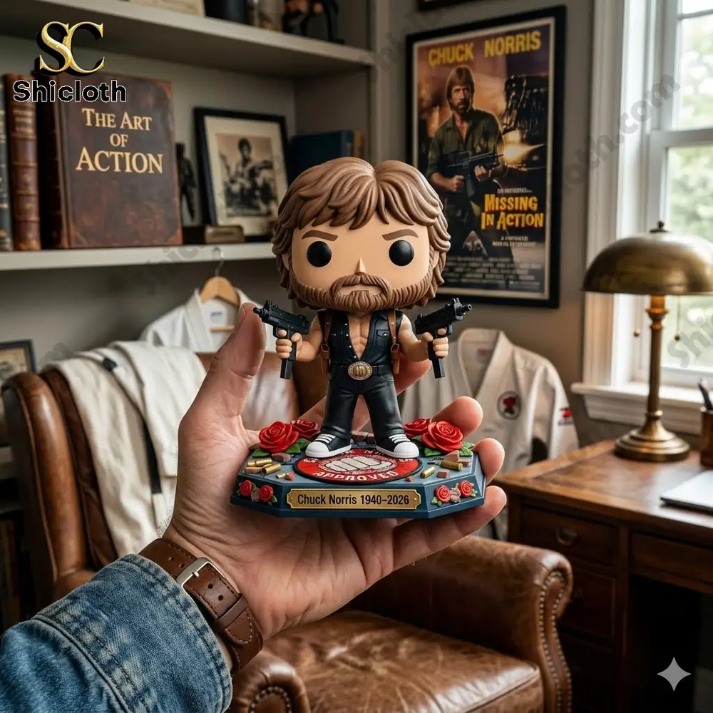 Chuck Norris Legend Icon 2026 Memorial Tribute Pop Figure