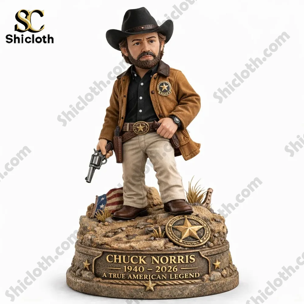 Alternative view of Chuck Norris Memorial Collectible 3D Figurine