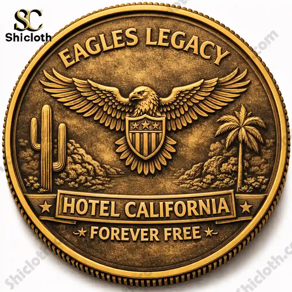 Alternative view of Eagles Legacy Coin Hotel California 1971?2026 Commemorative Coin