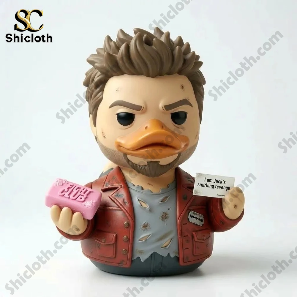 Fight Club collectible duck figure isolated on clean white background by Shicloth!