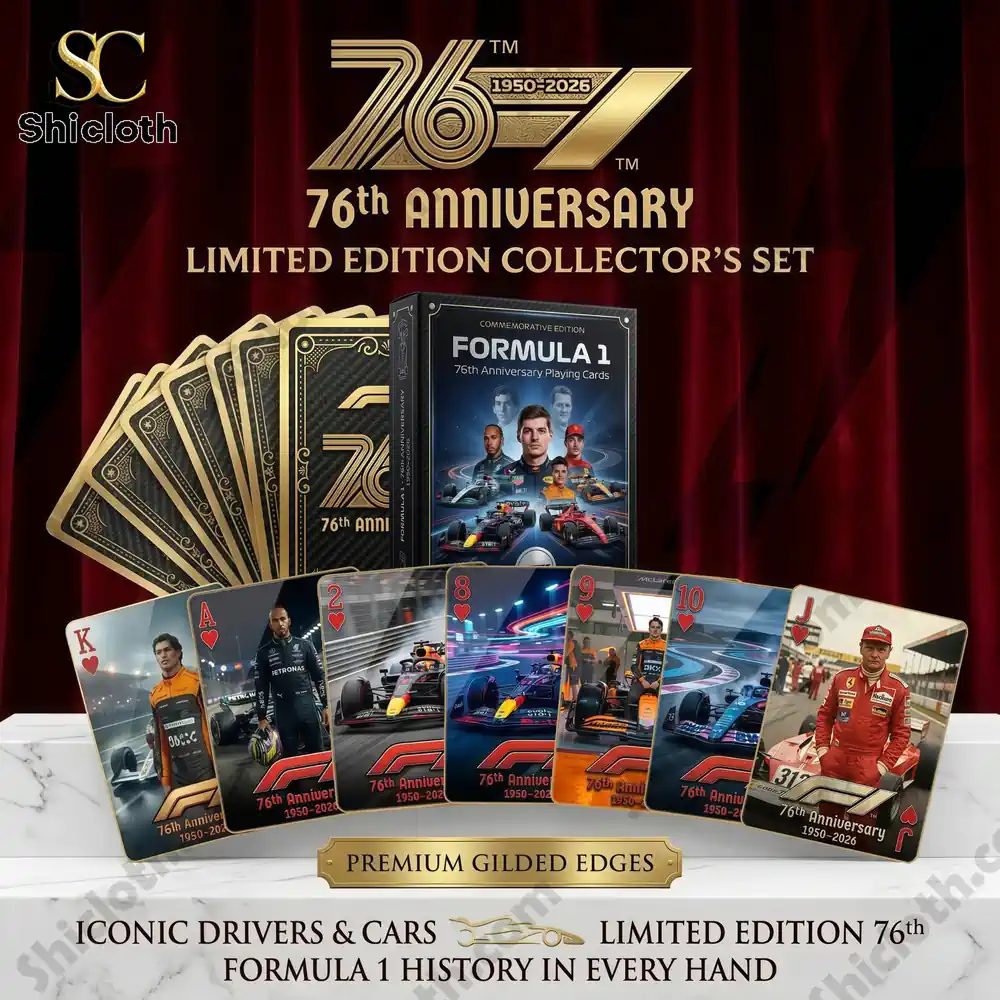 Formula one anniversary playing cards limited edition with drivers and cars!