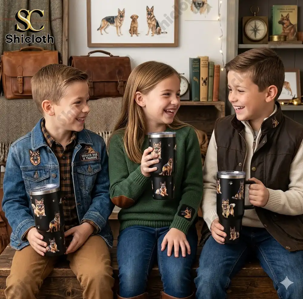 German Shepherd 40oz Tumbler With Handle