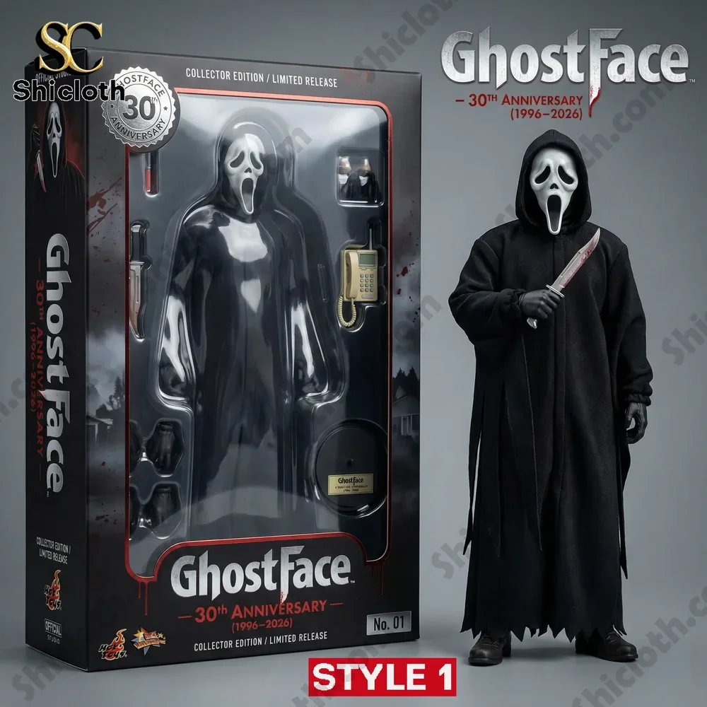 AC/DC 53rd Anniversary Commemorative Figure 59 Ghostface figure in black robe inside collector display box