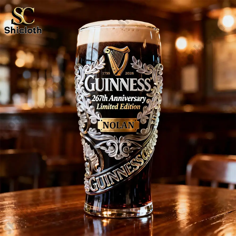 Alternative view of Guinness 267th Anniversary Limited Edition Personalized Pint Glass
