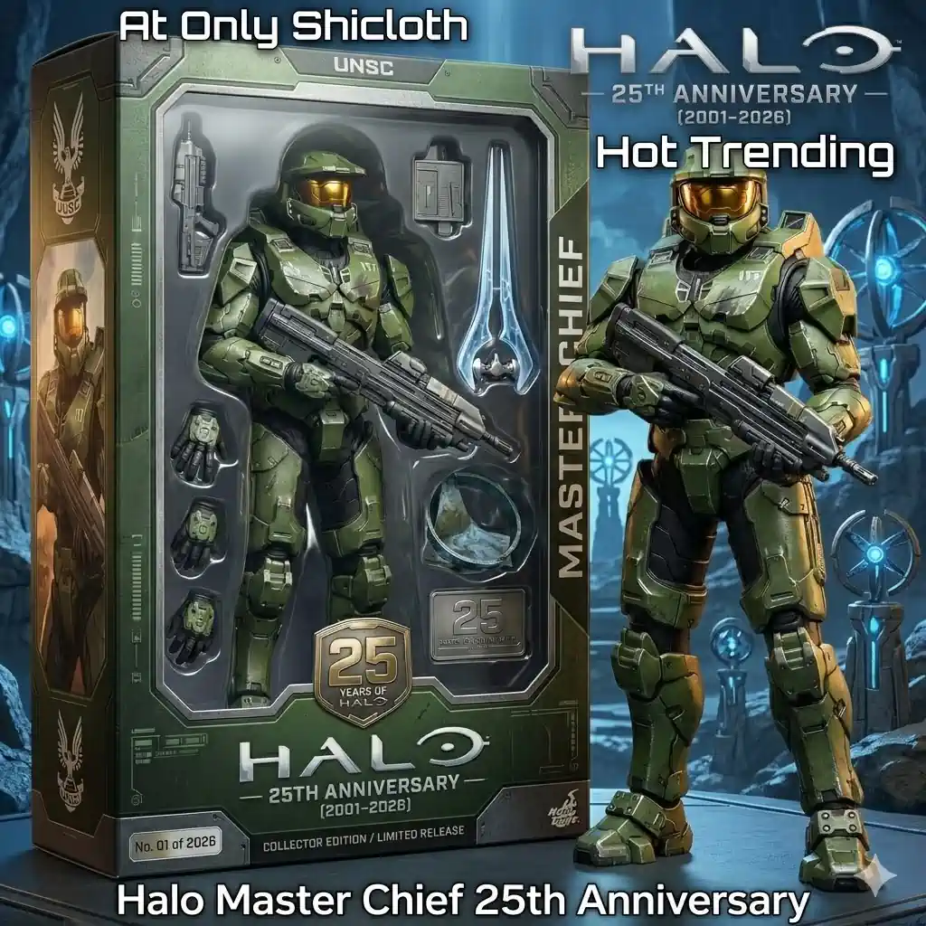 Halo Master Chief trending anniversary figure display!