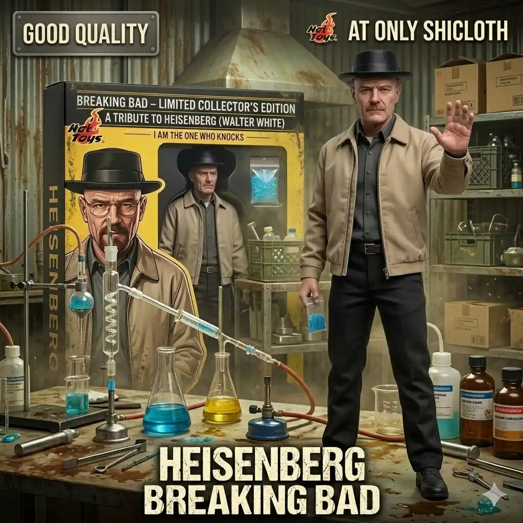 AC/DC 53rd Anniversary Commemorative Figure 99 Heisenberg figure standing in lab setting with chemical equipment!