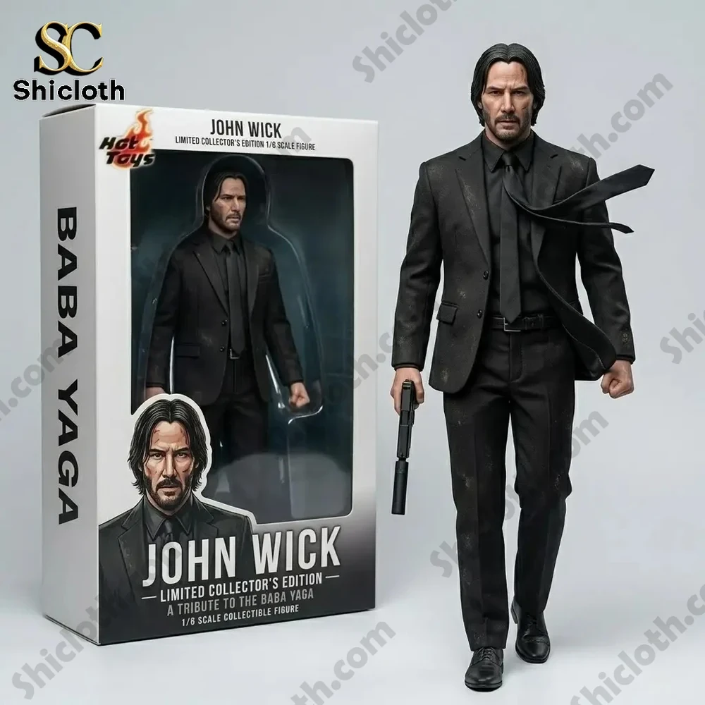 John Wick Hot Toys 16 Scale Collectible Figure 3 John Wick collectible figure with box from Shicloth
