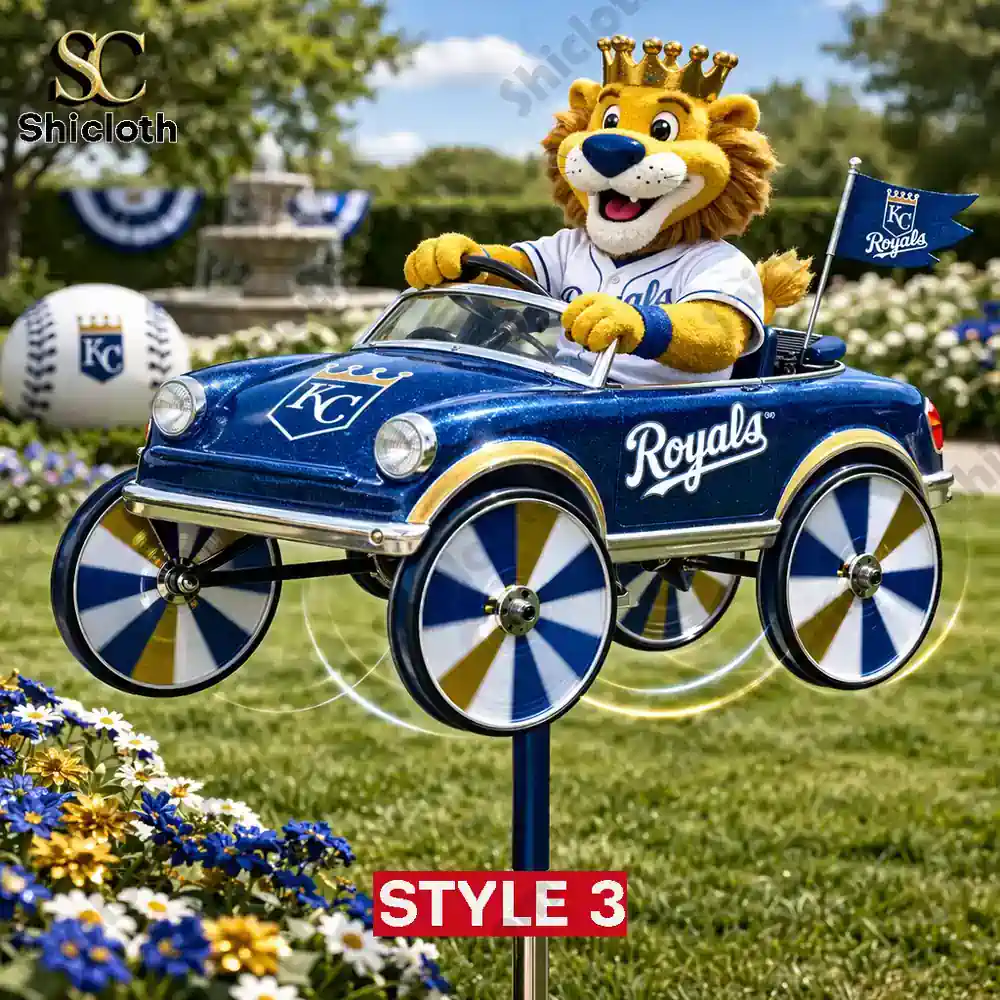 Royals lion car wind spinner style three dynamic wheels!
