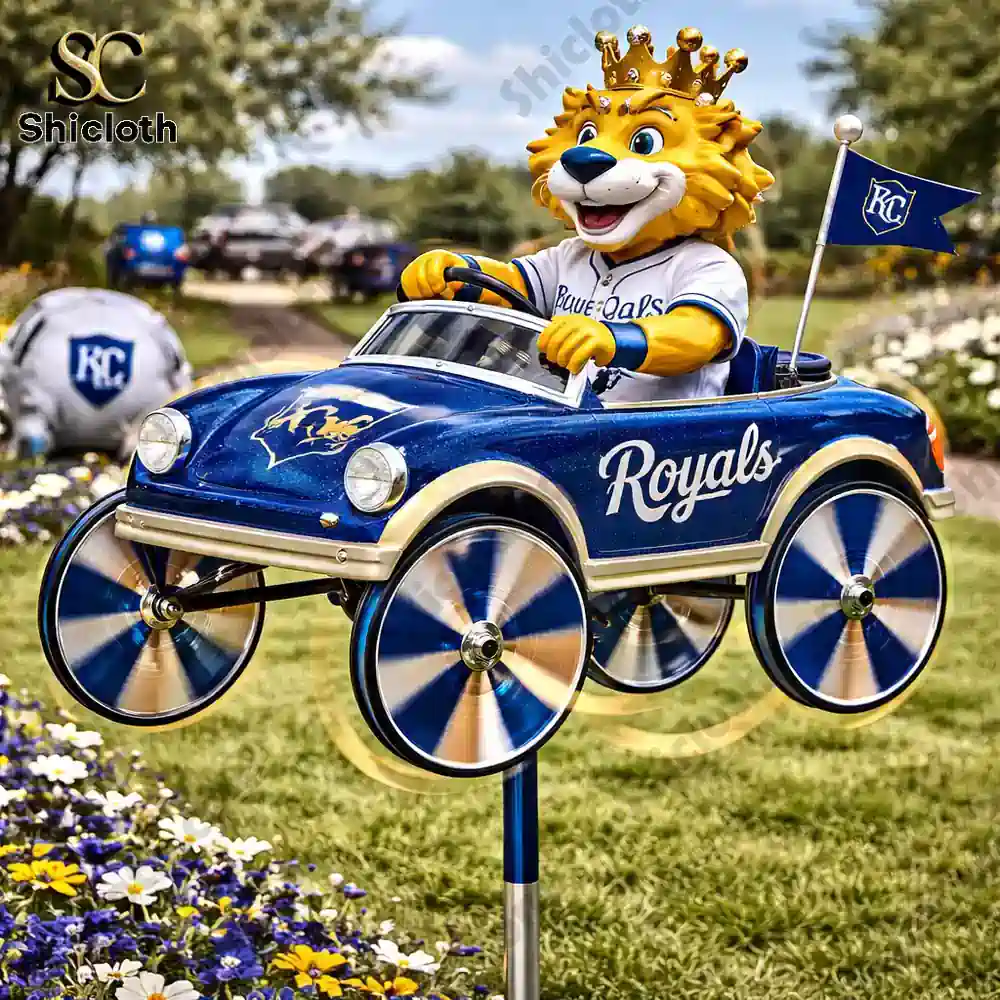 Kansas City Royals Sluggerrr Wind Spinner 5 Royals lion car wind spinner clean product view!
