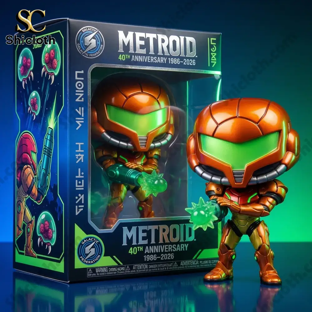 Alternative view of Metroid 40th Anniversary Samus Aran Galactic Hunter Collector Pop! Figure