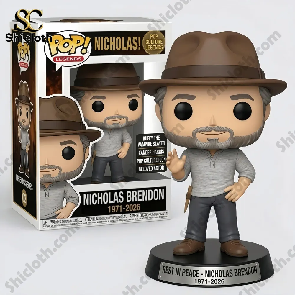 Nicholas Brendon Xander Harris Buffy the Vampire Slayer Funko Pop! Figure 3 Nicholas Brendon tribute collectible figure with box on white background