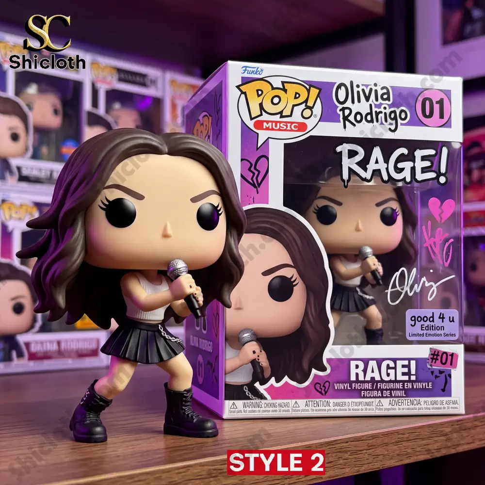 Olivia Rodrigo Sour Confession Edition Pop! Figure 5 Singer style vinyl figure with display box performance rage style two!