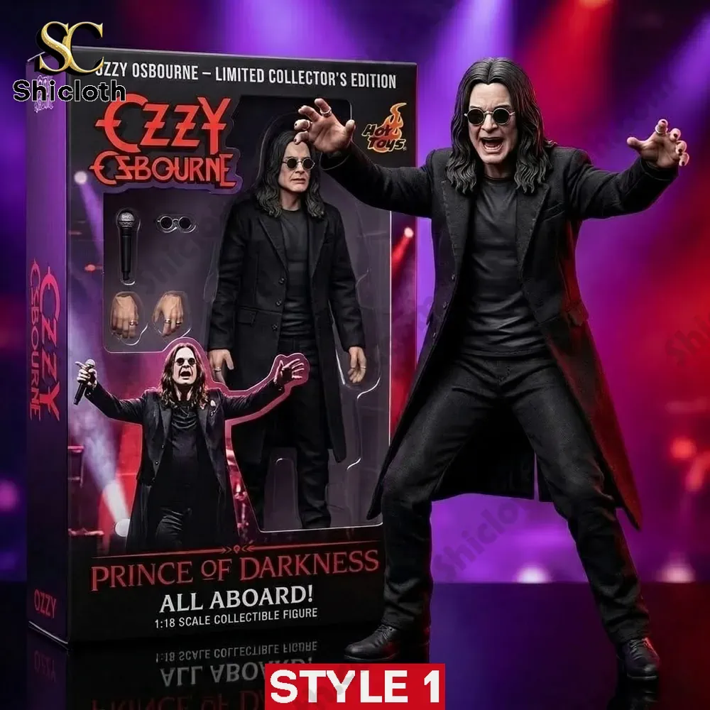 AC/DC 53rd Anniversary Commemorative Figure 71 Ozzy Osbourne collectible figure with box and accessories