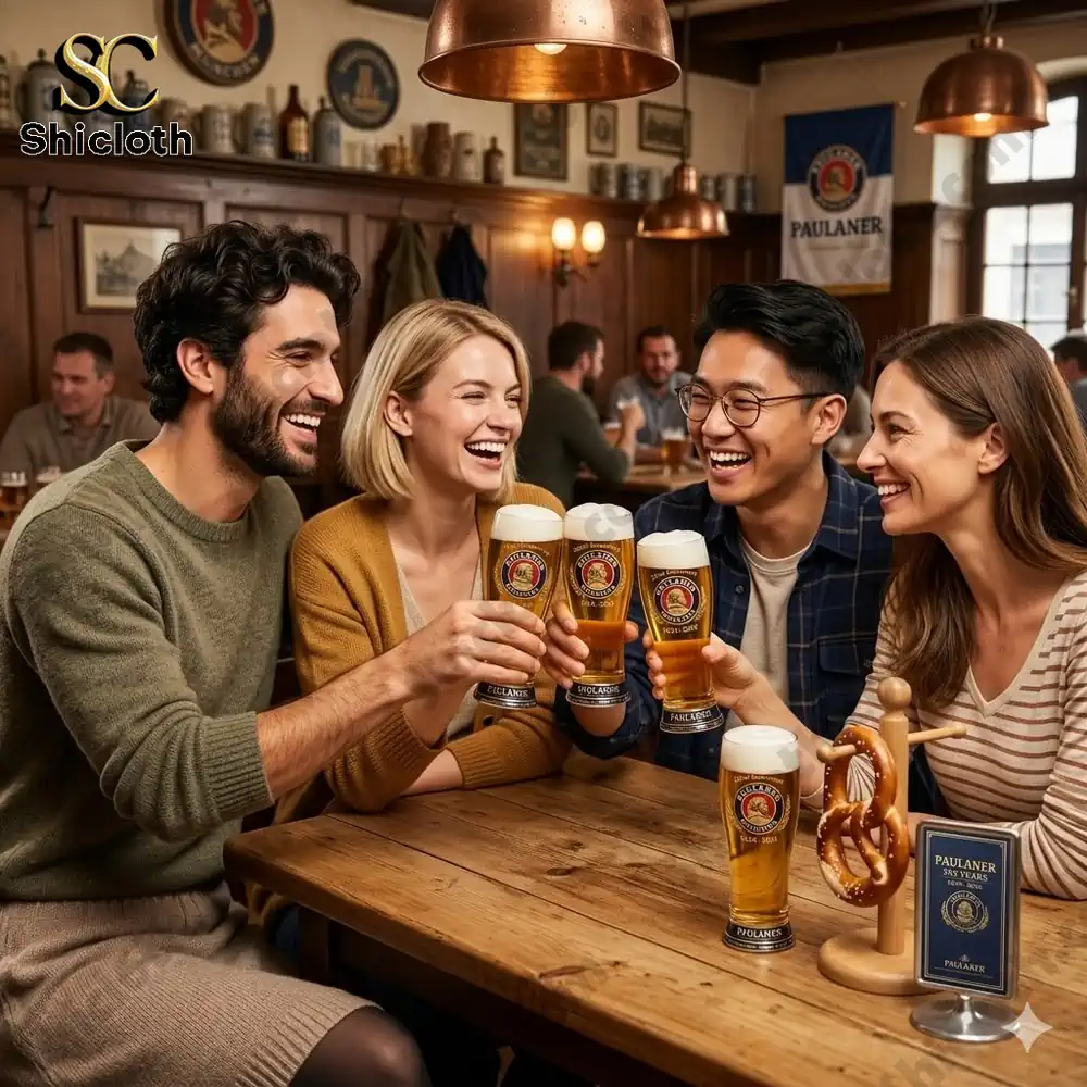 Paulaner 1634?2026 ? 392th Anniversary 3D Relief Pint Glass