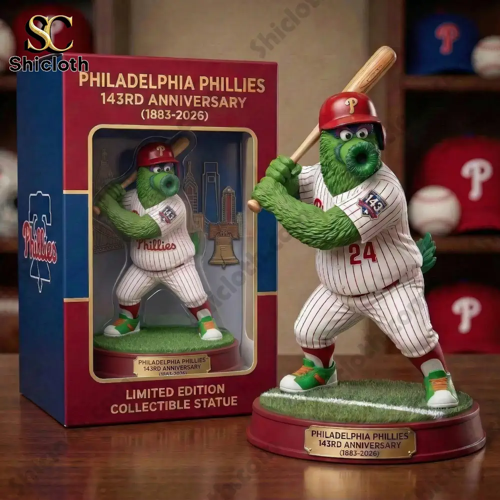 Alternative view of Philadelphia Phillies Phillie Phanatic 143th Anniversary Pop! Figure