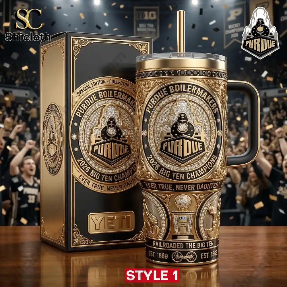 Alternative view of Purdue Boilermakers Big Ten Champions 2026 Tumbler