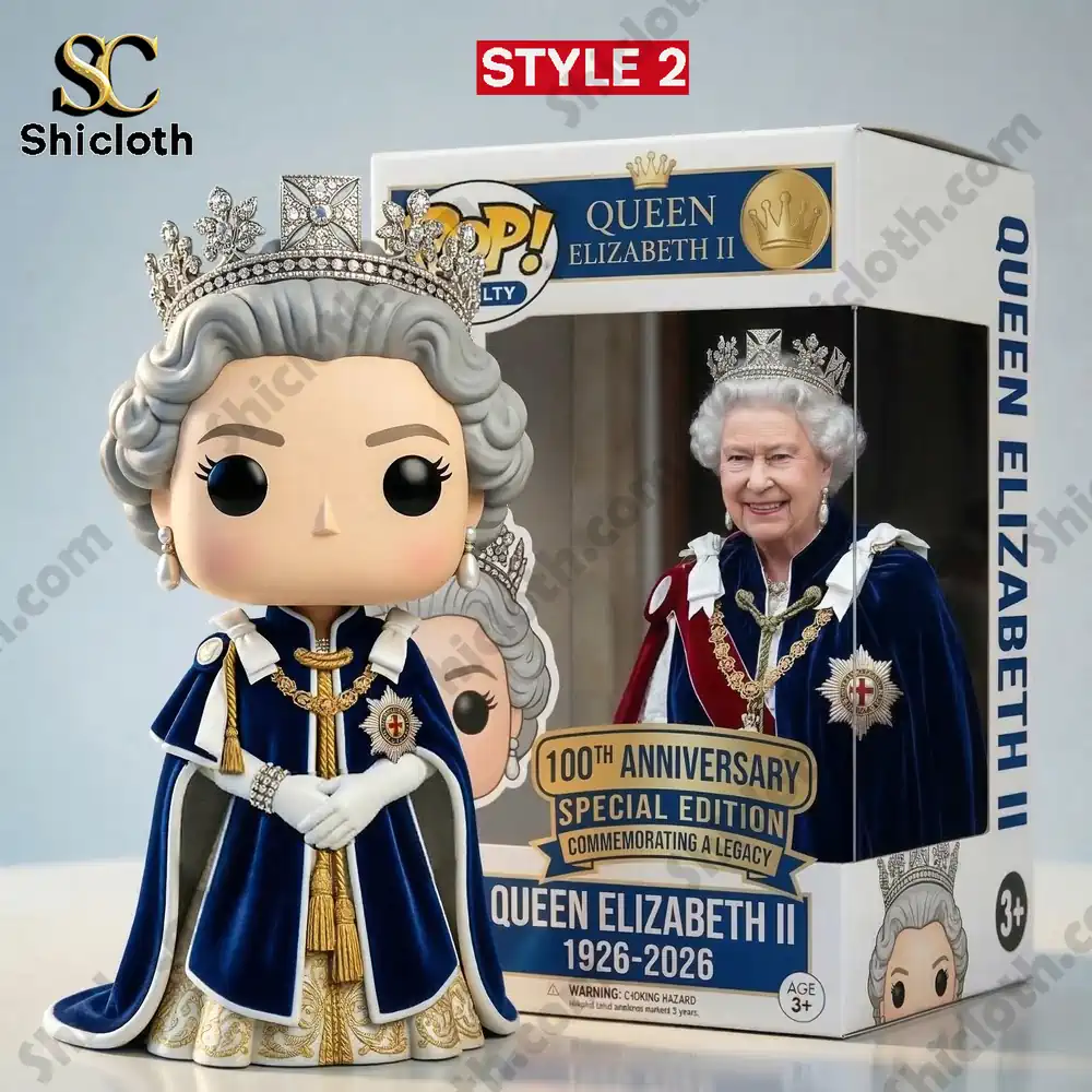 Alternative view of Queen Elizabeth II 100th Anniversary Pop?Figure