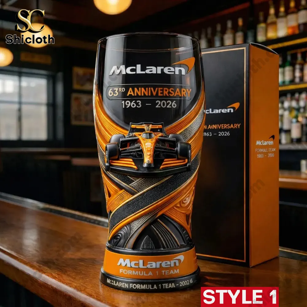 Alternative view of Racing Legacy 1963?2026 63rd Anniversary 3D Relief Pint Glass