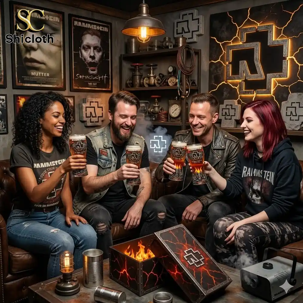 Rammstein 1994?2026 32 Years of Fire Anniversary Pint Glass