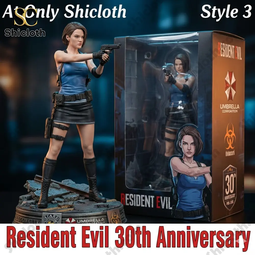 Jill Valentine resident evil anniversary figure with display box by shicloth!