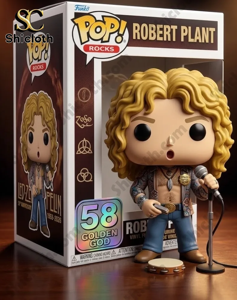 Alternative view of Robert Plant Led Zeppelin 58 Years Golden God Funko Pop