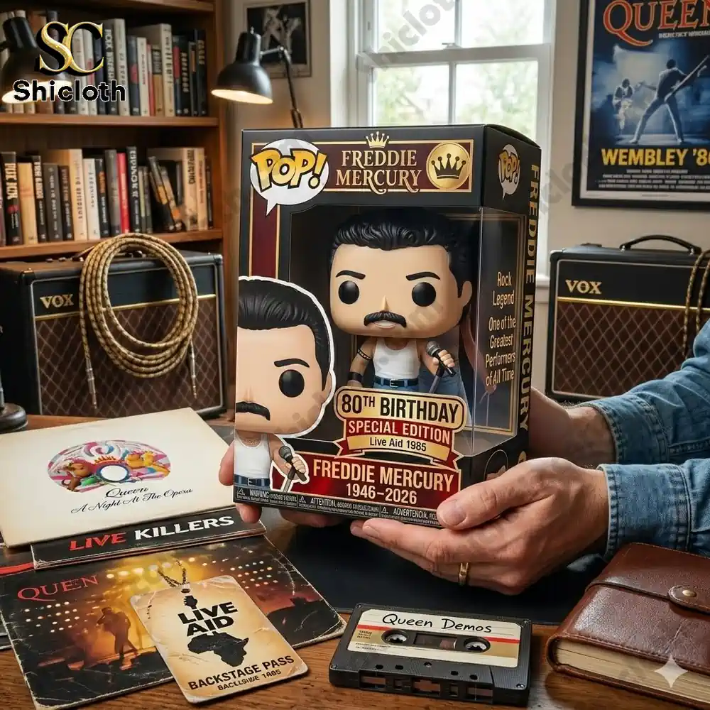 Rocks Queen Freddie Mercury 80th Birthday Funko Pop! Figure