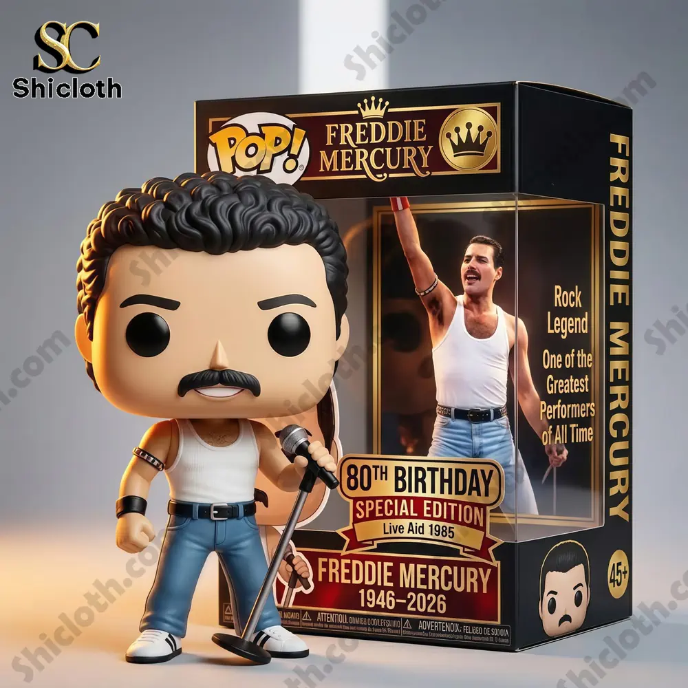Alternative view of Rocks Queen Freddie Mercury 80th Birthday Funko Pop! Figure