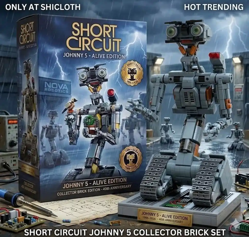 Robot toy model Johnny 5 with product box display!