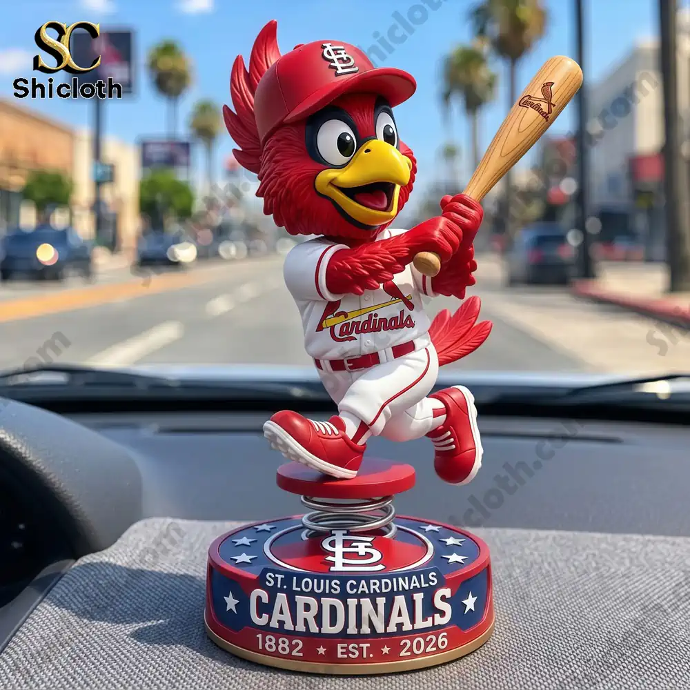 Alternative view of St. Louis Cardinals Car Dashboard Bobblehead