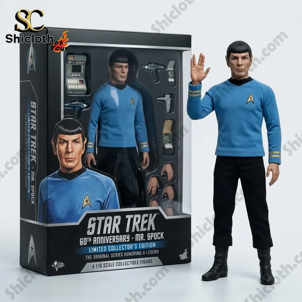 AC/DC 53rd Anniversary Commemorative Figure 67 Spock collectible figure with box and accessories from Shicloth!