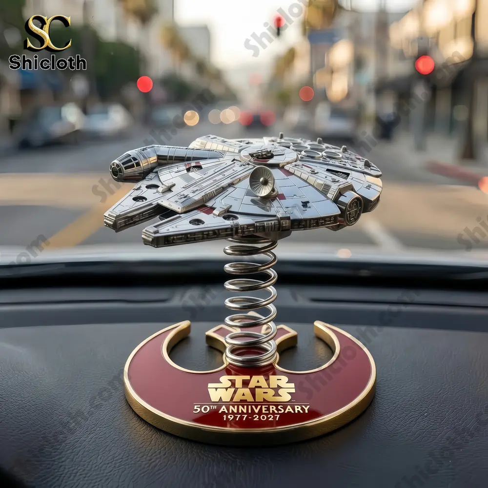 star wars spaceship dashboard spring bobblehead decor standing on car dashboard by shicloth!