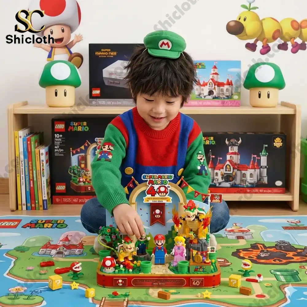 Super Mario The Mighty Bowser 40th Anniversary Building Brick Set