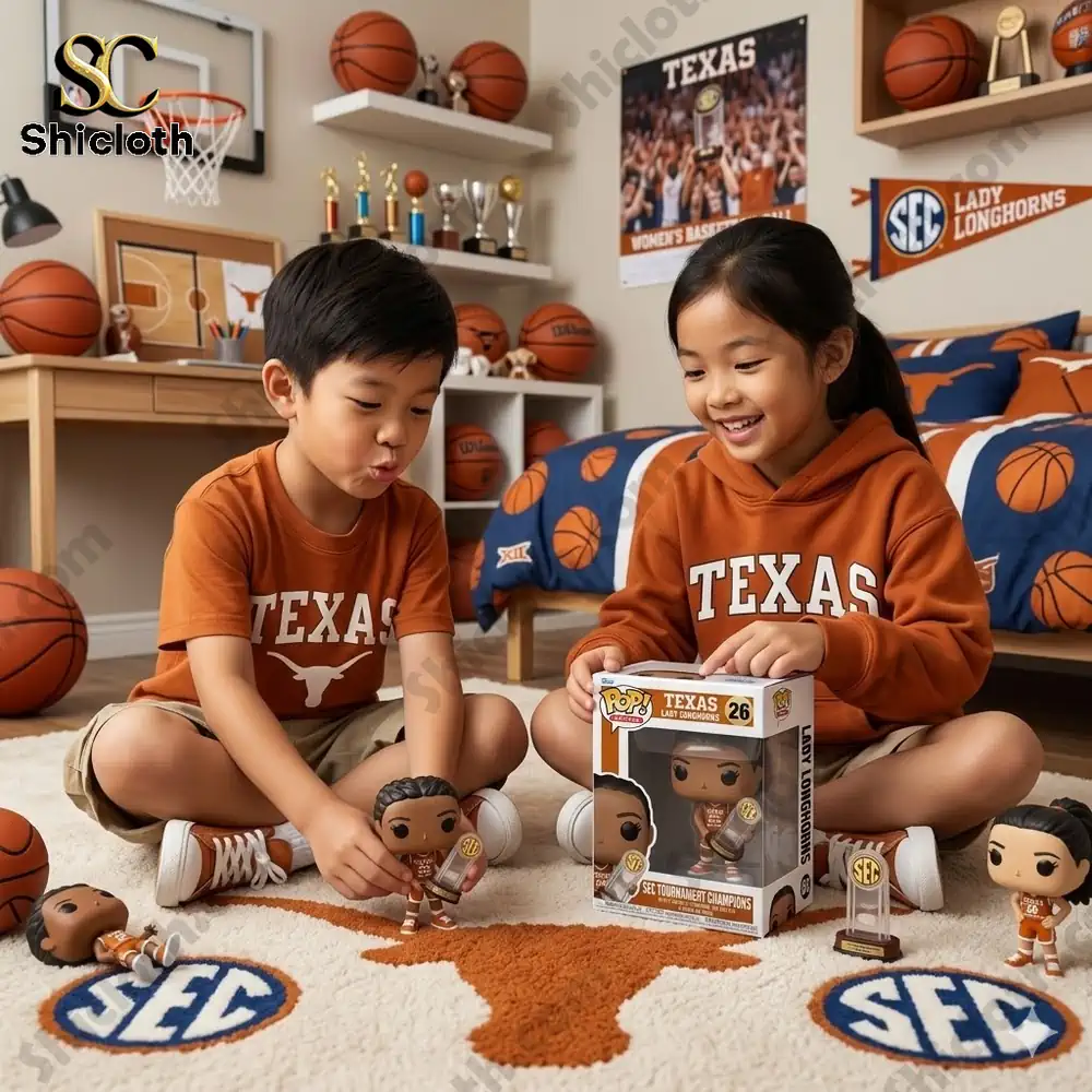 Texas Longhorns women's basketball SEC Tournament Champions Commemorative Pop! Figure