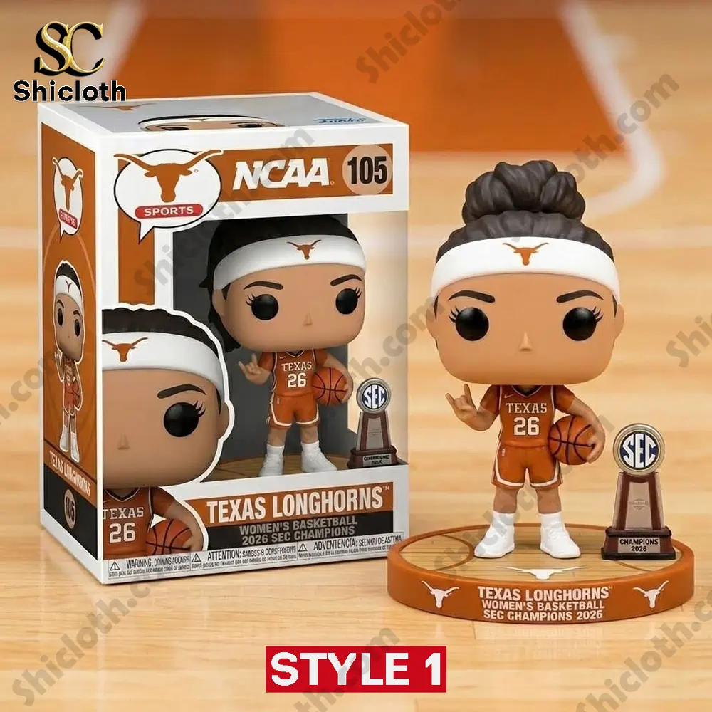 Alternative view of Texas Longhorns women's basketball SEC Tournament Champions Commemorative Pop! Figure