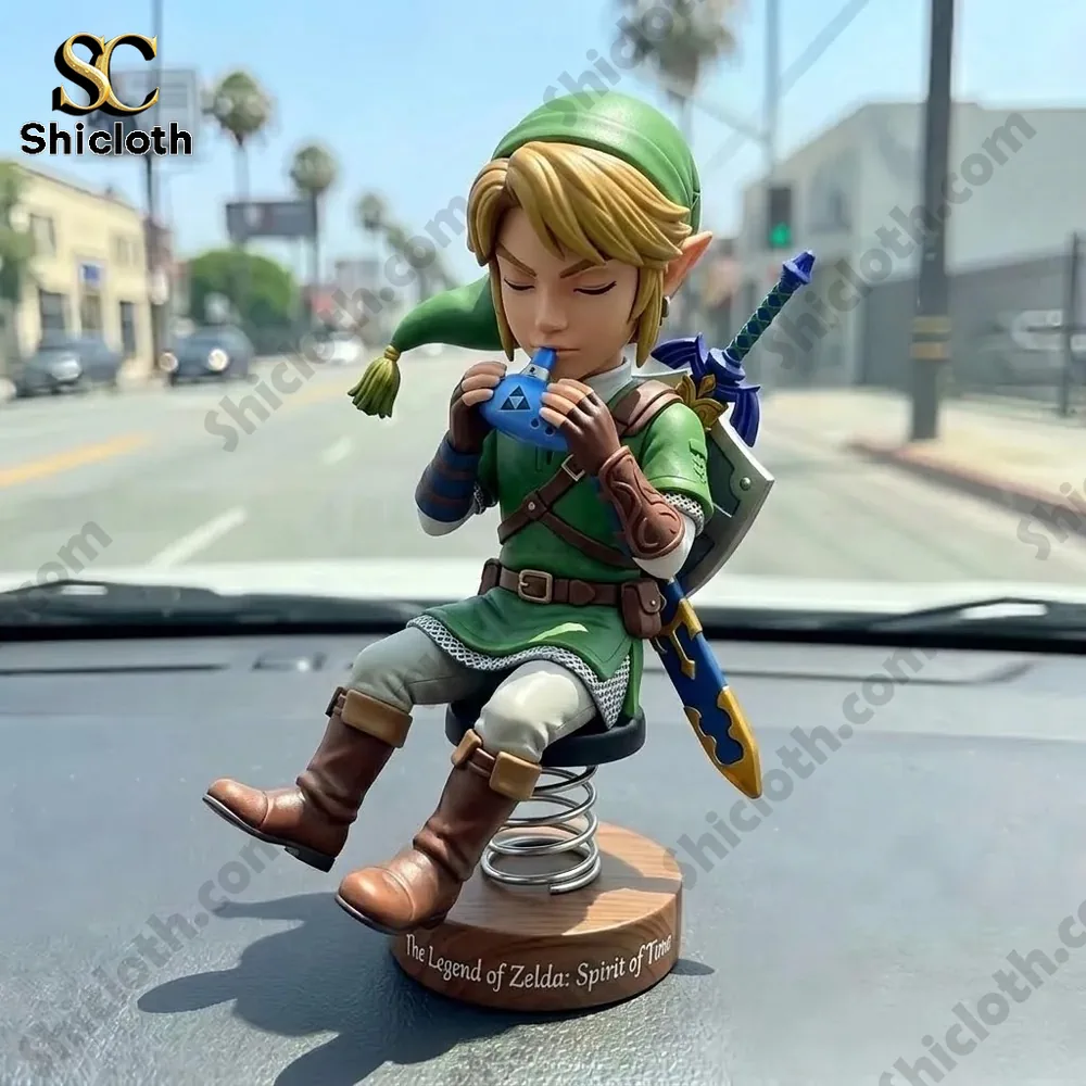 Link ocarina bobblehead dashboard decor figure by Shicloth!
